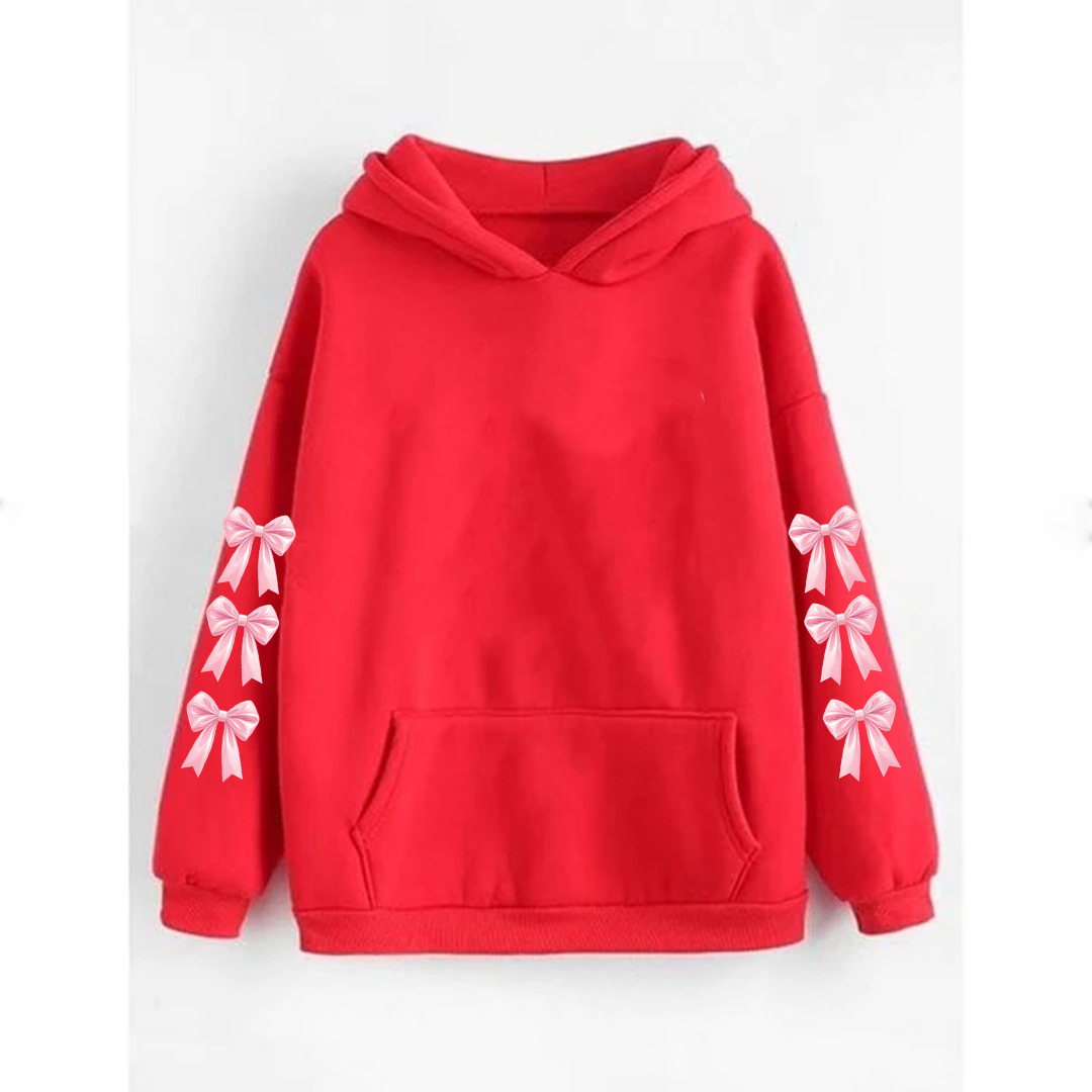 Bow sleeves hoodie