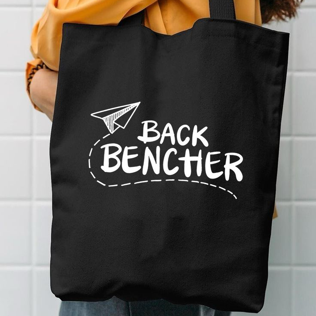 Back bencher canvas tote bag