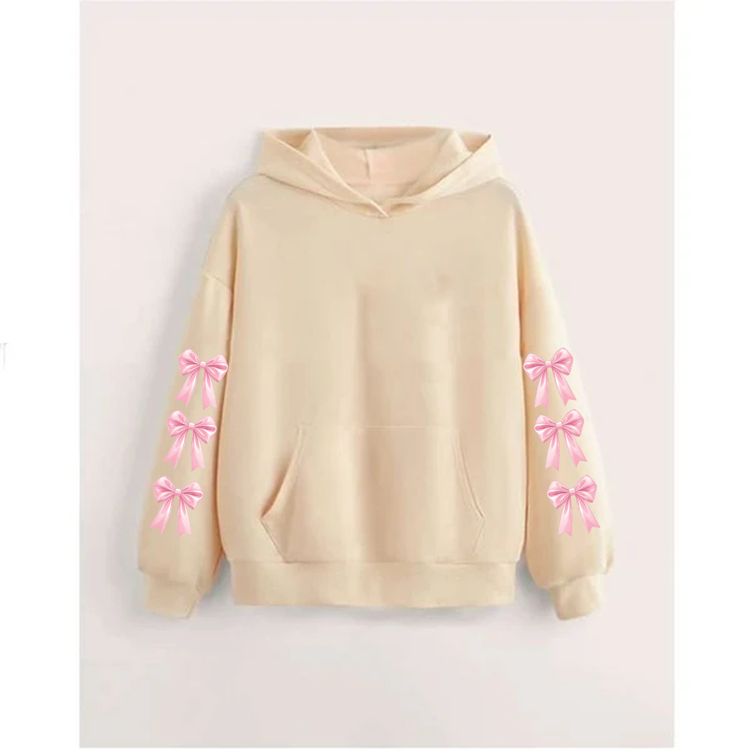 Bow sleeves hoodie