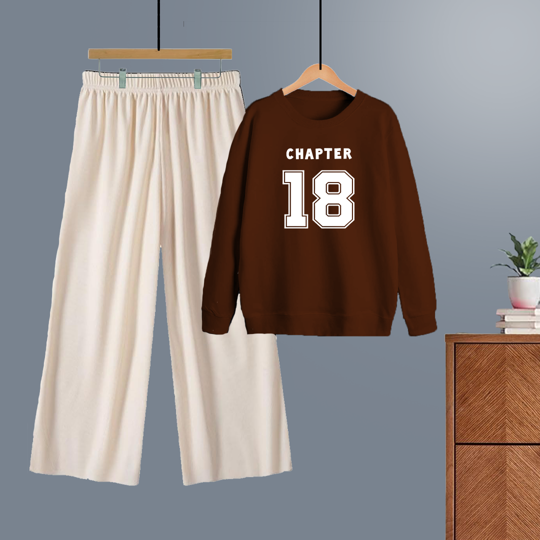 Winter tracksuit chapter 18 sweatshirt with free size flapper