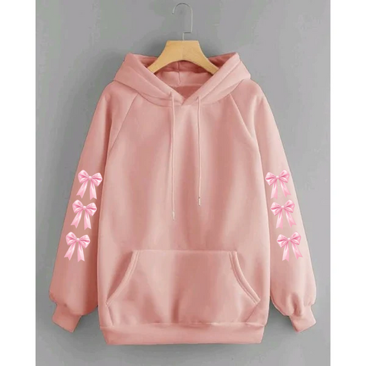 Bow sleeves hoodie