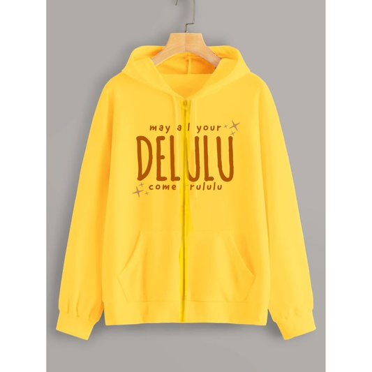 Delulu zipper with hood