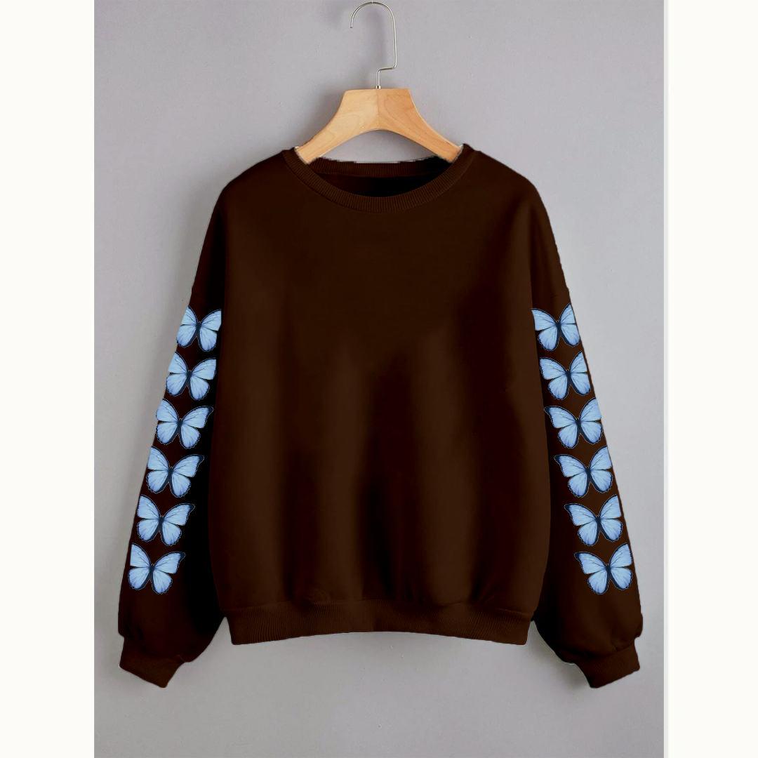 Butterfly sleeves sweatshirt