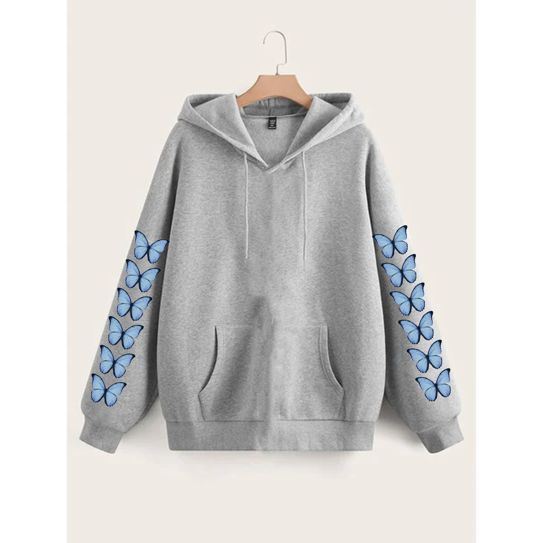 Butterfly sleeves hoodie