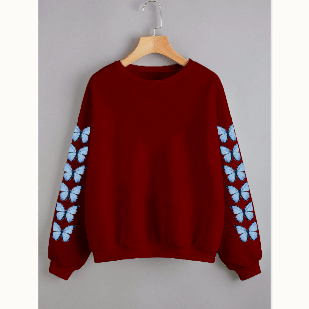 Butterfly sleeves sweatshirt