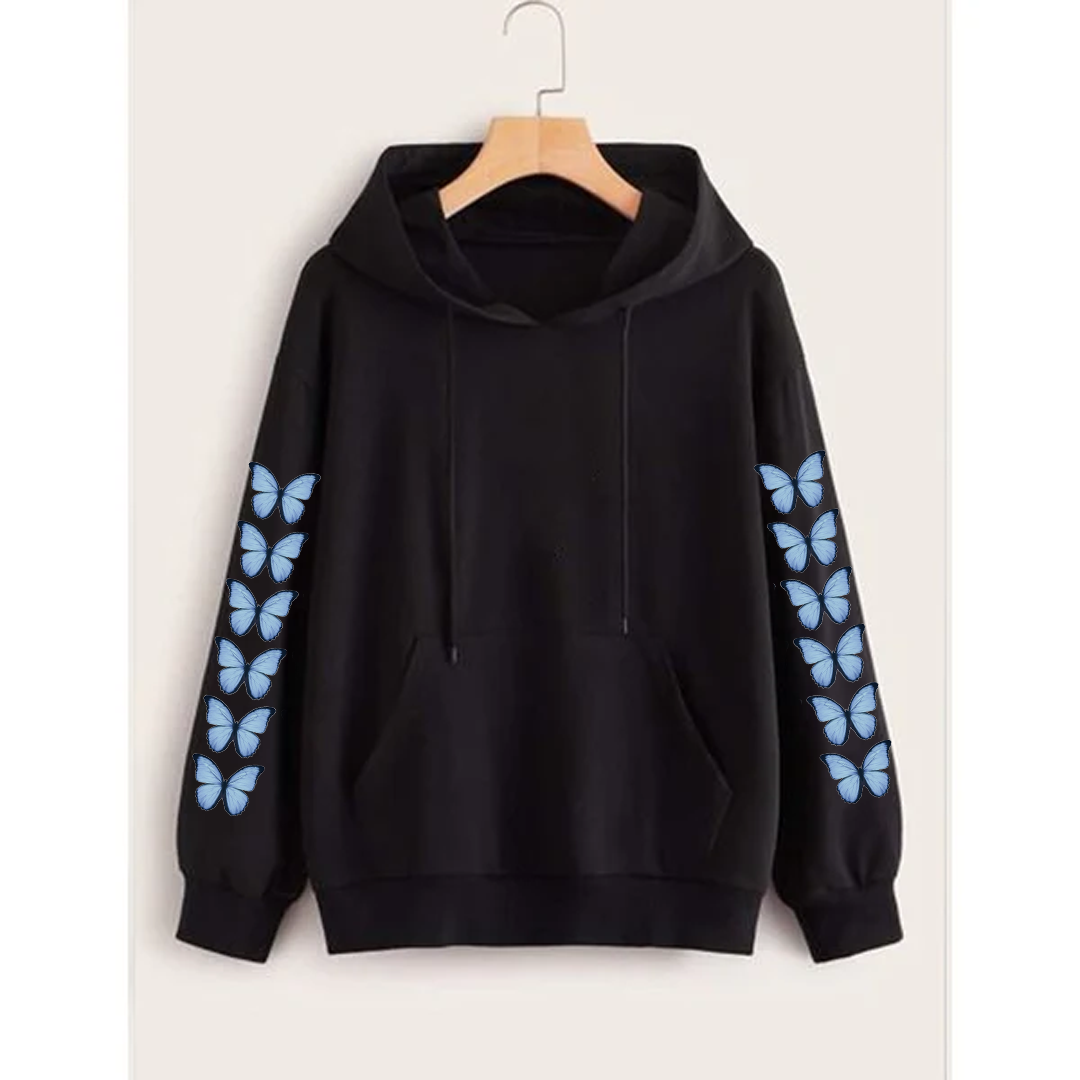 Butterfly sleeves hoodie
