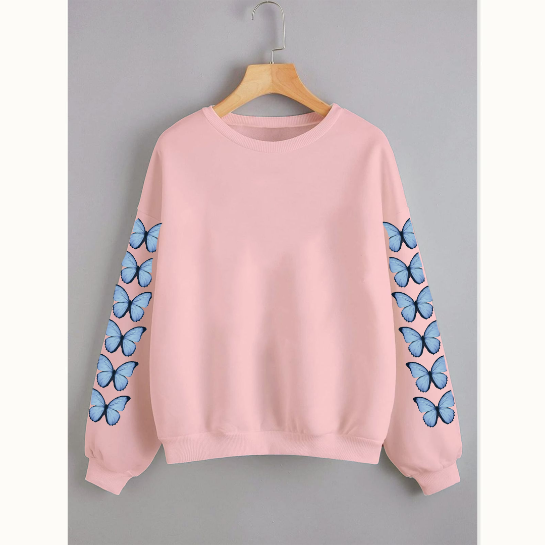 Butterfly sleeves sweatshirt