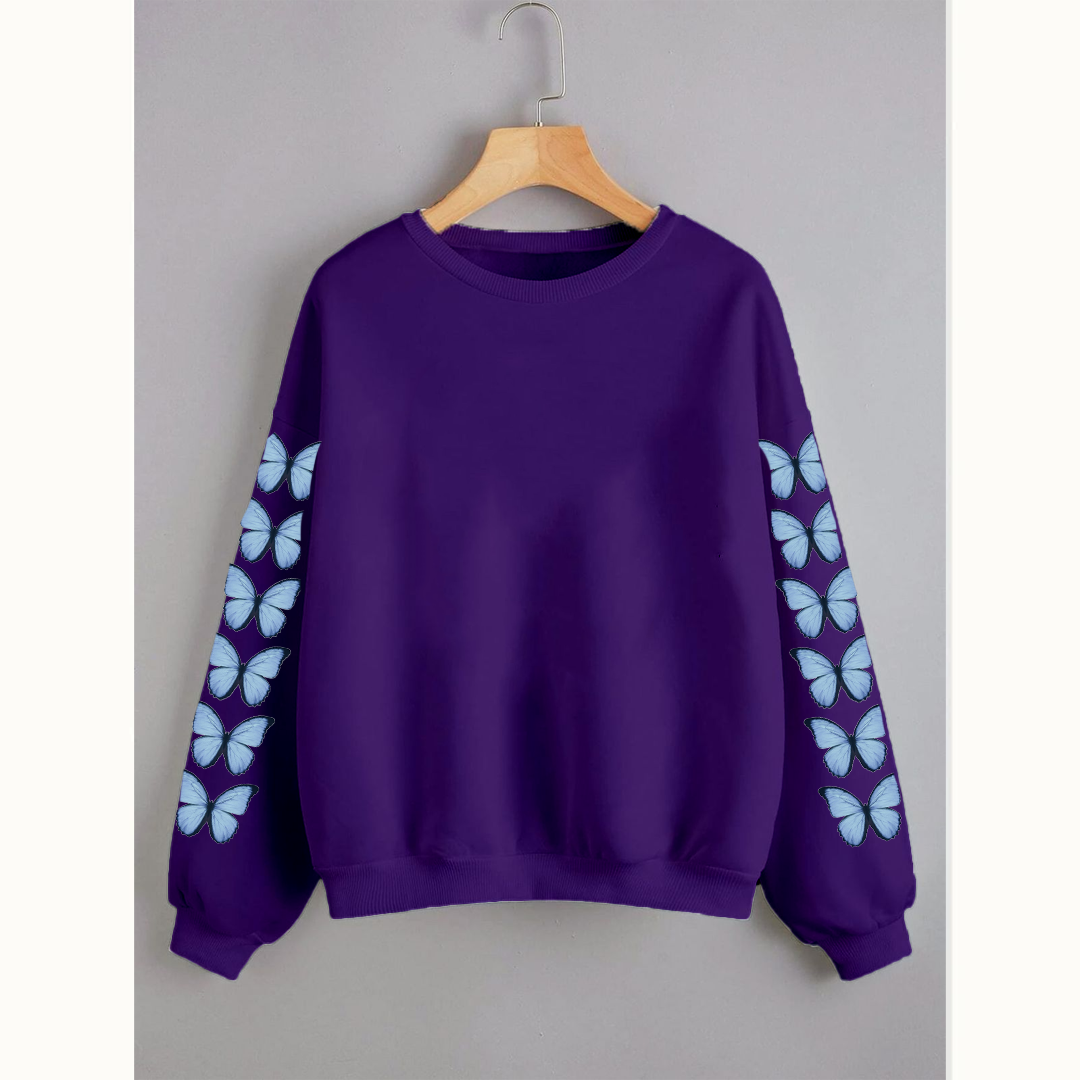 Butterfly sleeves sweatshirt
