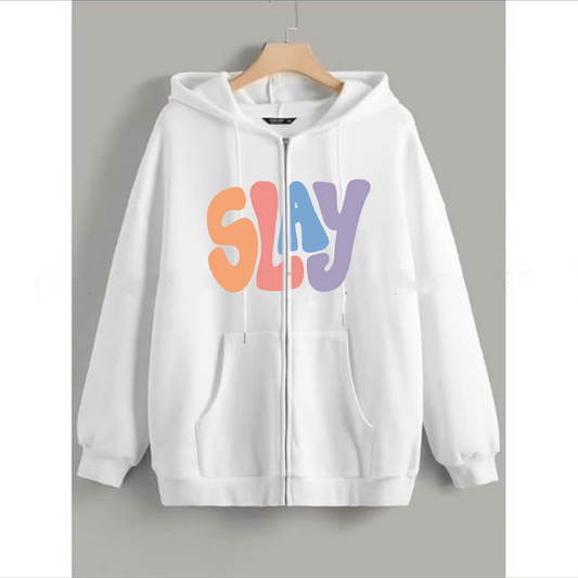Slay zipper with hood