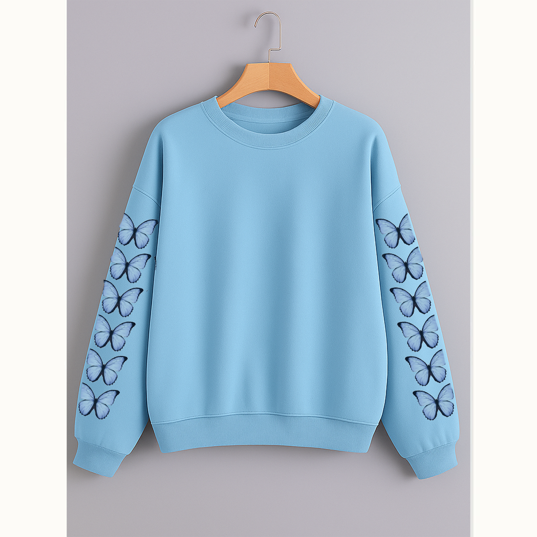 Butterfly sleeves sweatshirt