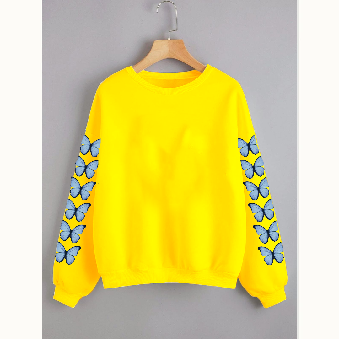 Butterfly sleeves sweatshirt