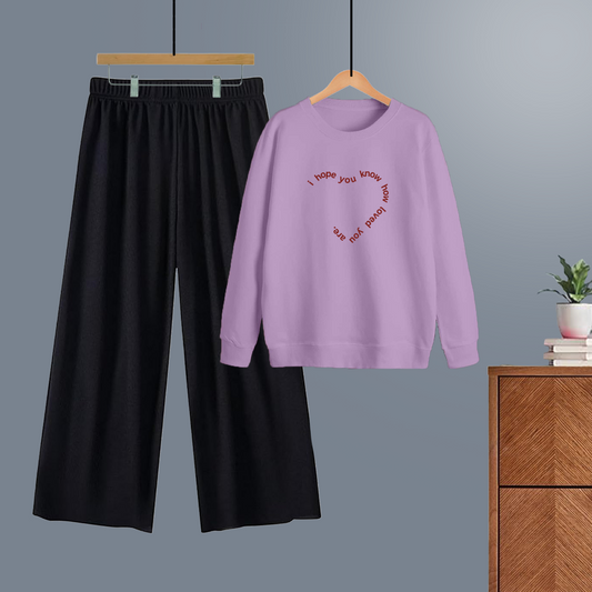 Winter tracksuit i hope you know how loved you are sweatshirt with free size flapper