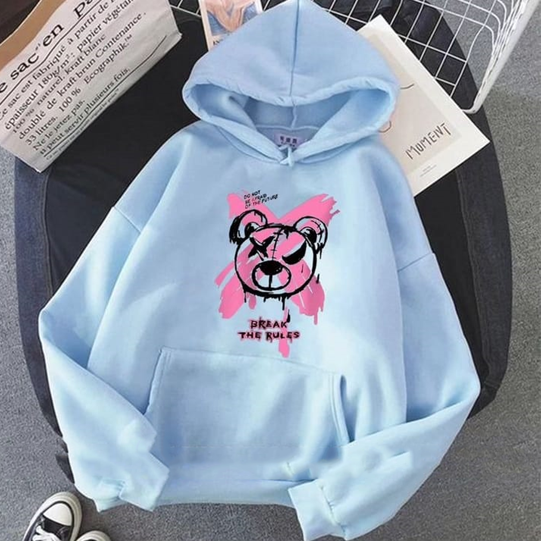 Break the rules Fleece hoodie