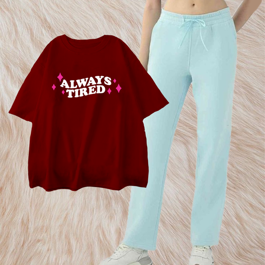 Always tired with ice blue flapper combo