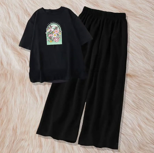 Floral print with flapper combo