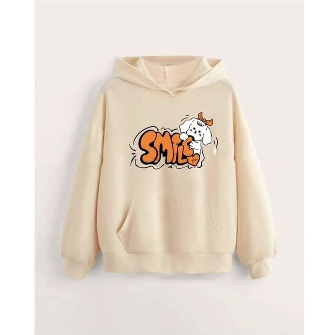 Smile fleece hoodie