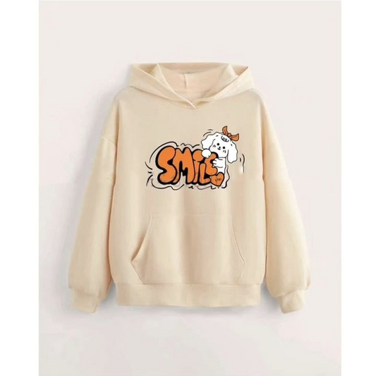 Smile fleece hoodie