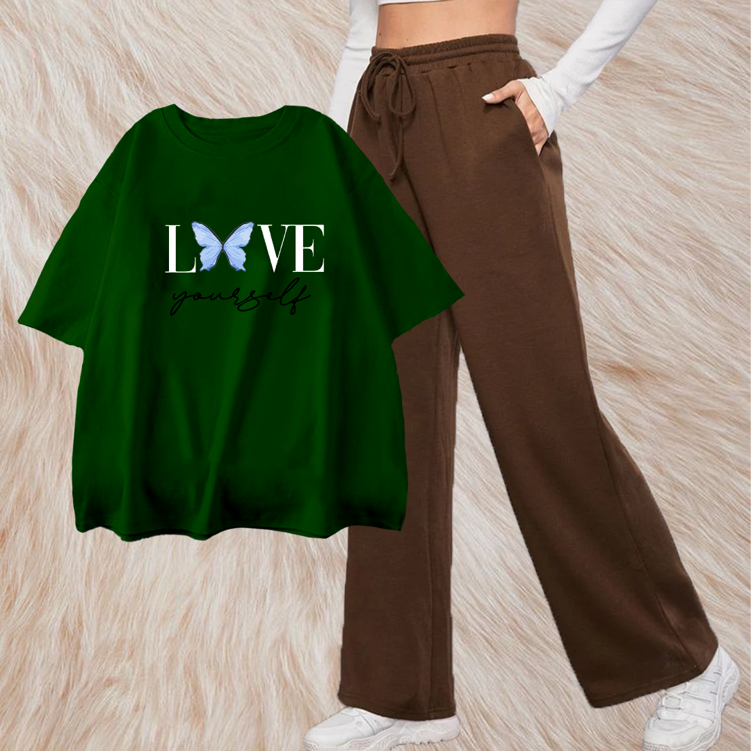 Love yourself with brown flapper combo