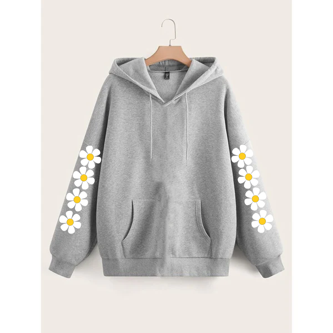 Daisy sleeves hoodie