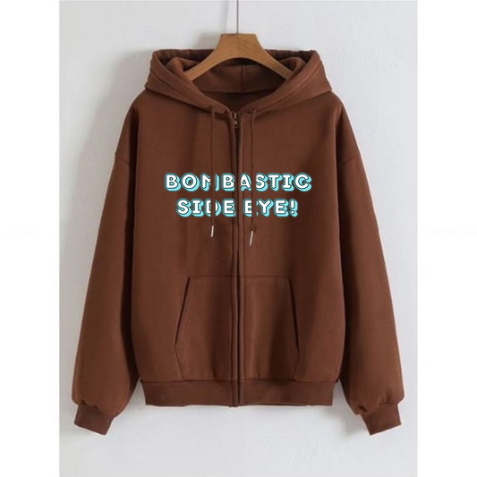 Bombastic side eye zipper with hood