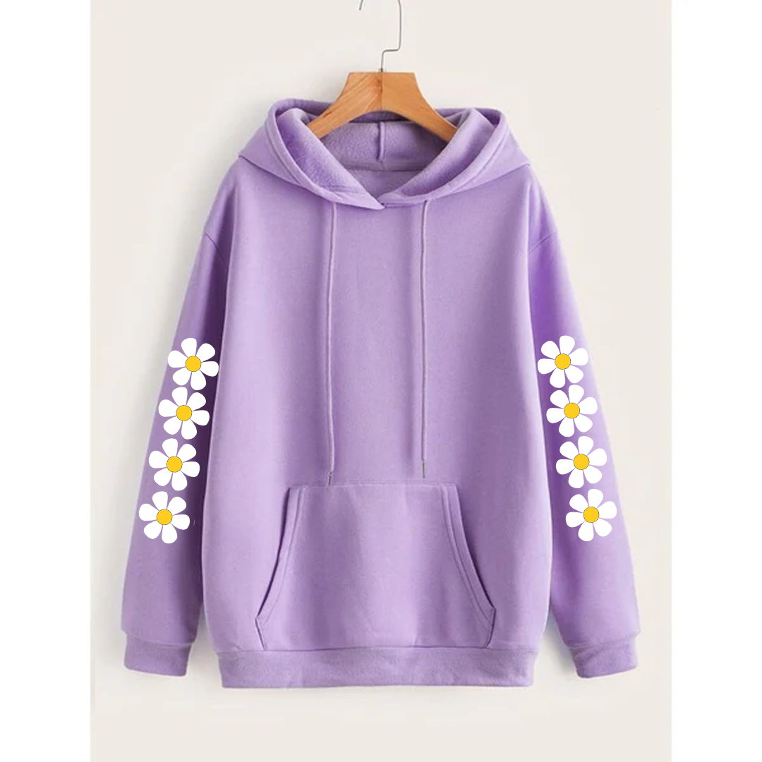 Daisy sleeves hoodie