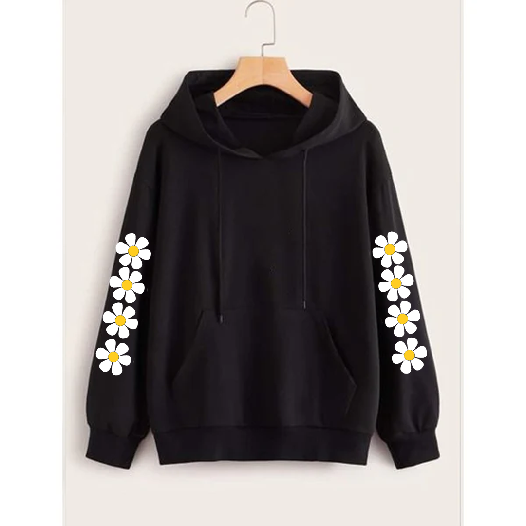 Daisy sleeves hoodie