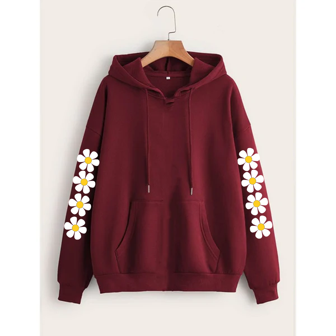 Daisy sleeves hoodie