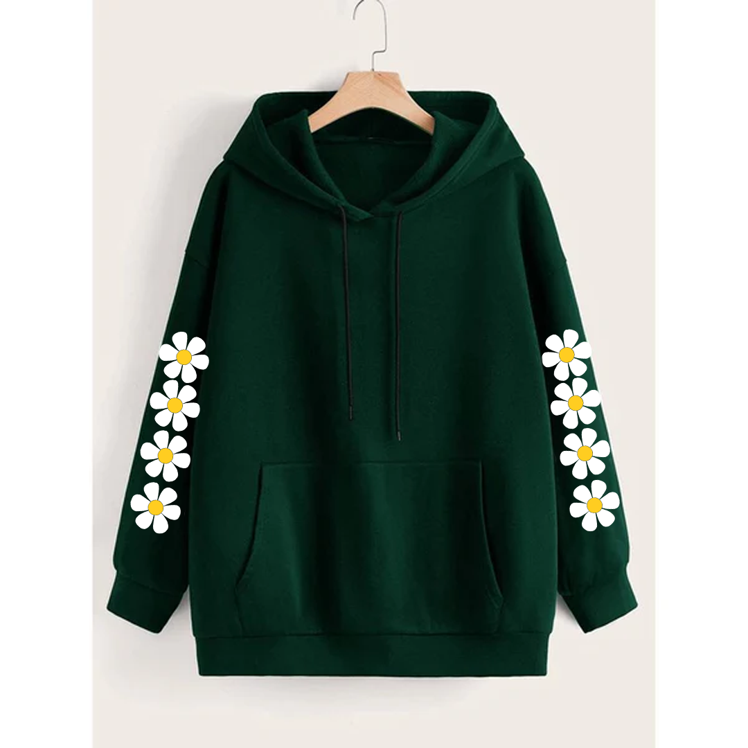 Daisy sleeves hoodie