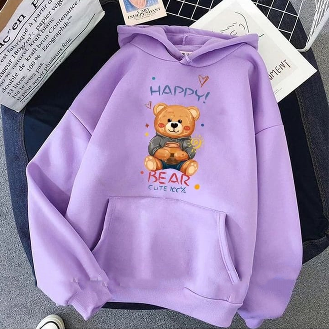 Happy bear Fleece hoodie