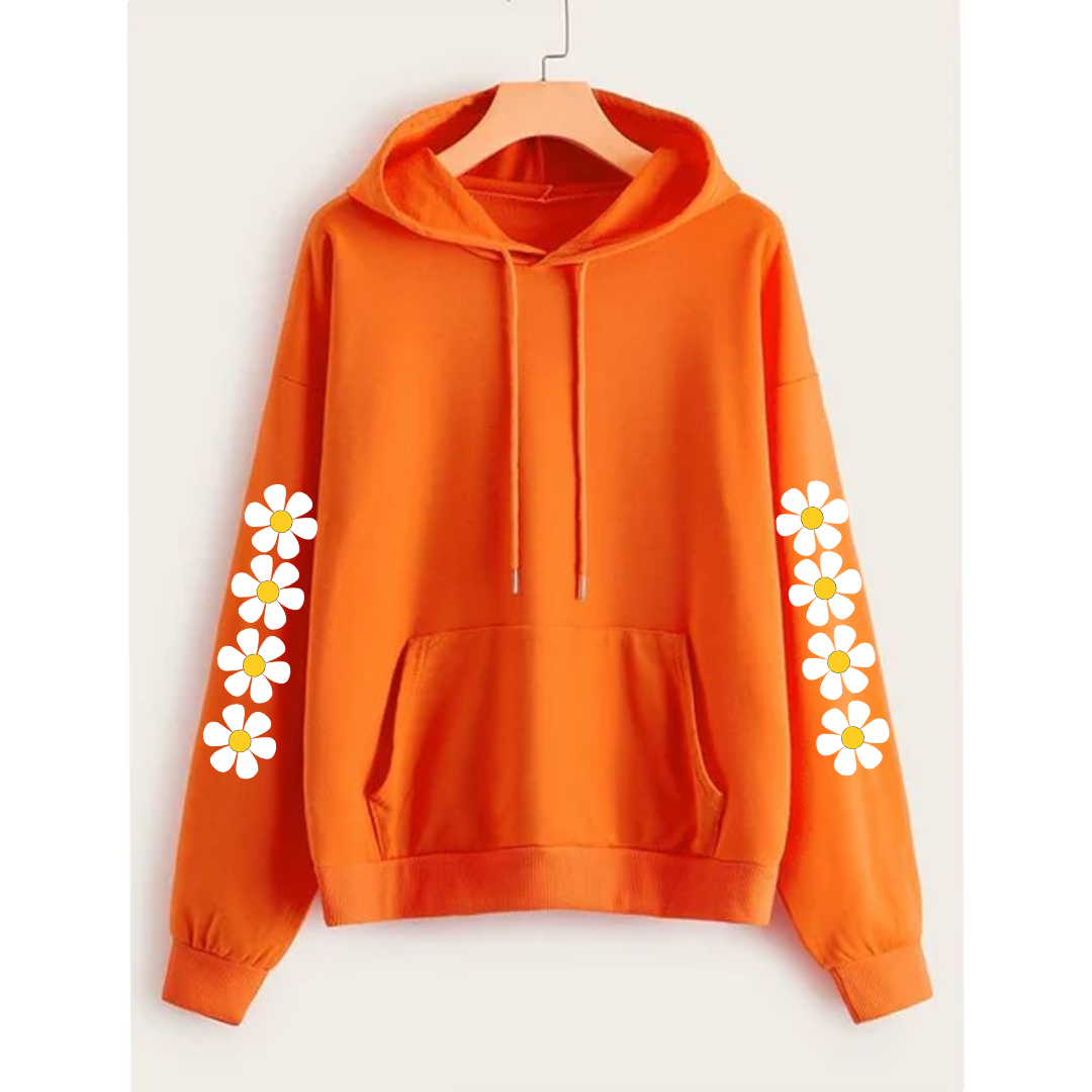 Daisy sleeves hoodie
