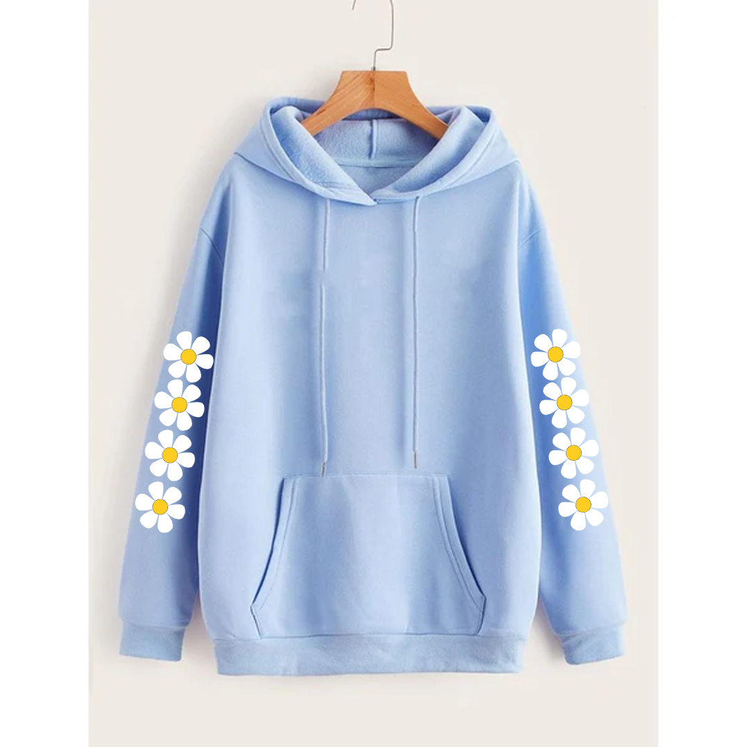 Daisy sleeves hoodie