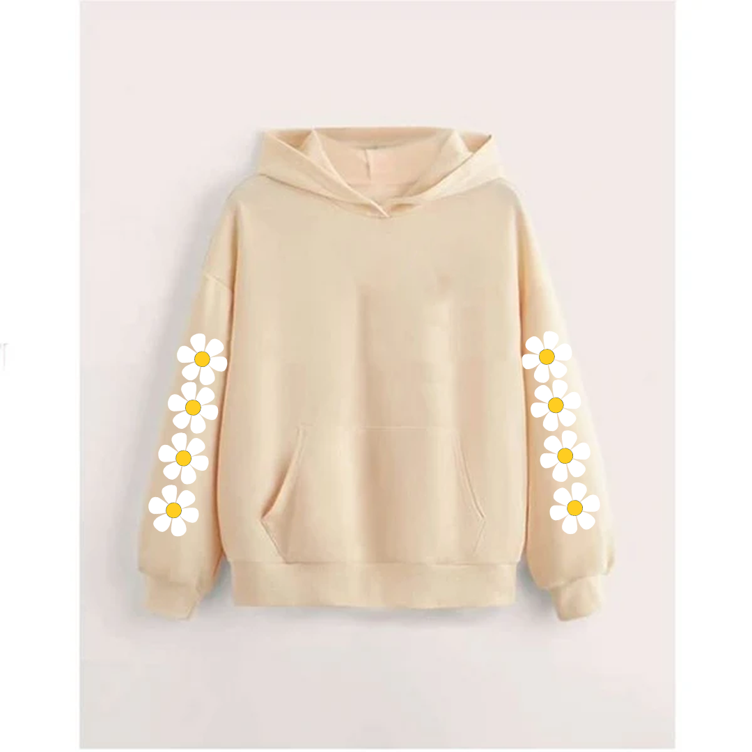 Daisy sleeves hoodie