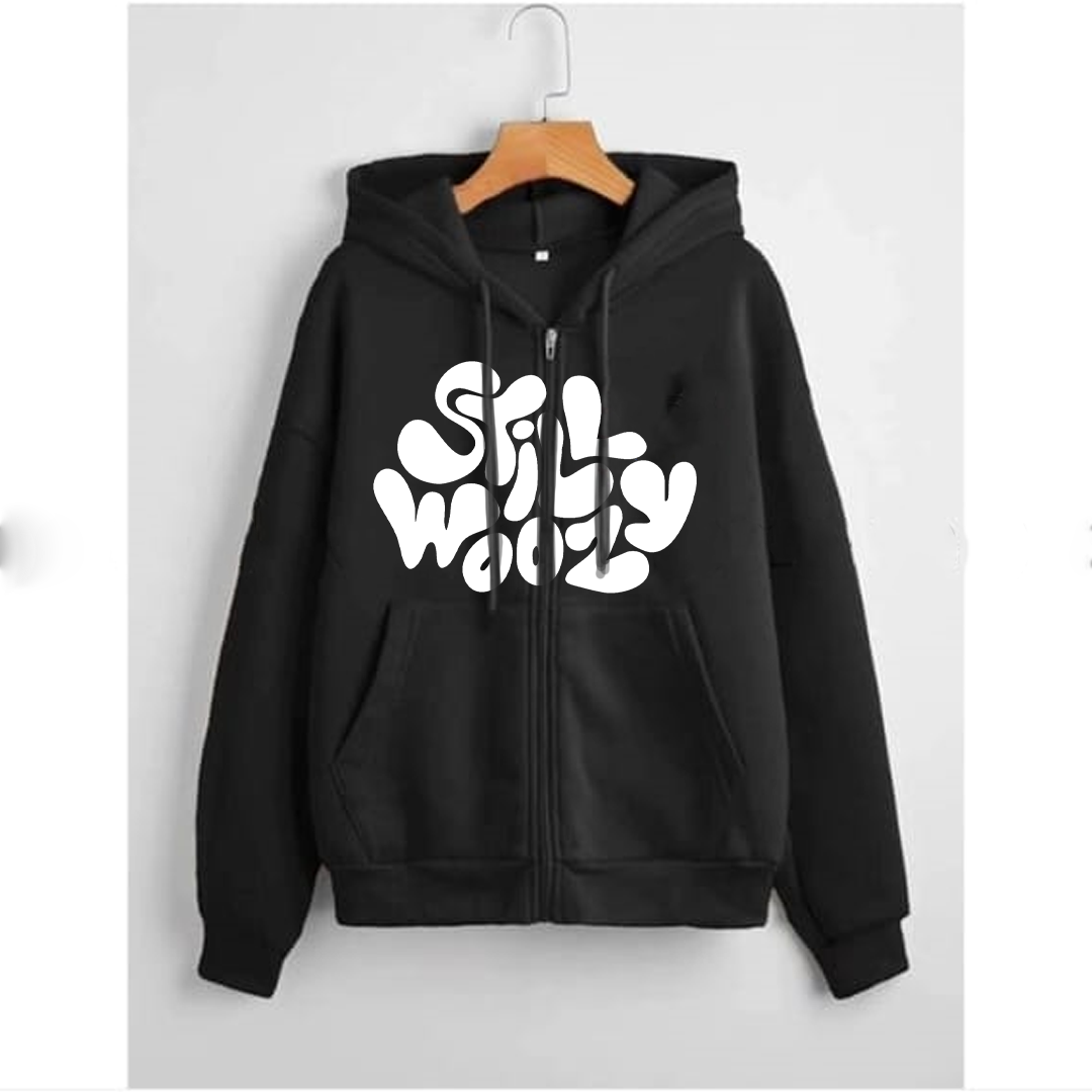 Still woozy zipper with hood