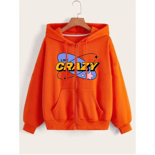 Like crazy zipper with hood