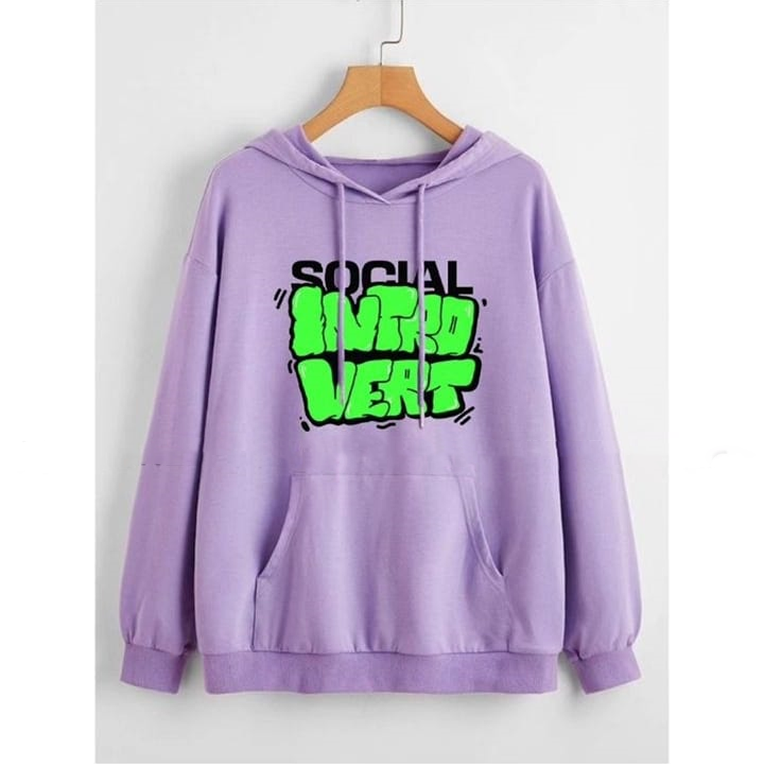 Social introvert Fleece hoodie