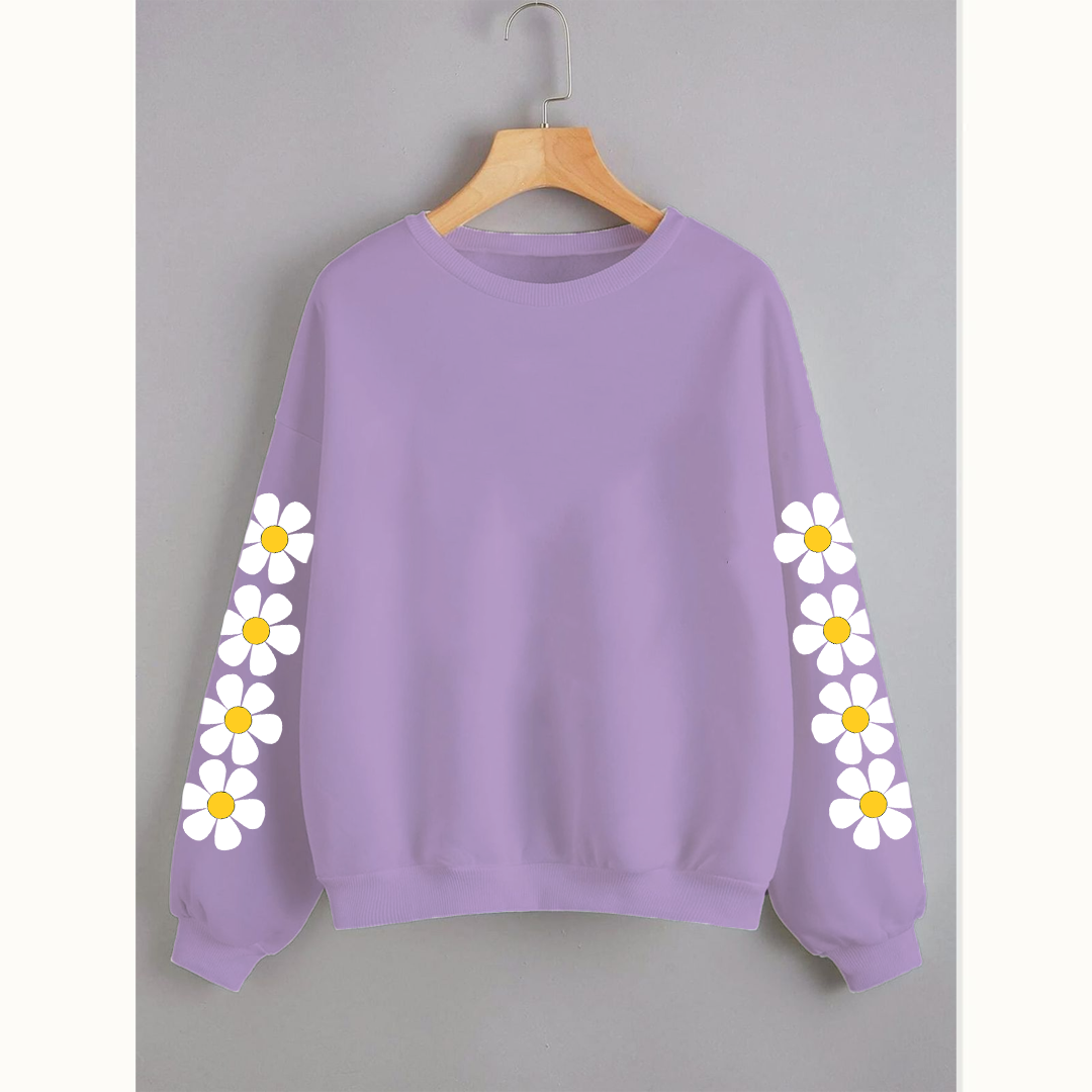 Daisy sleeves sweatshirt