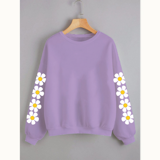 Daisy sleeves sweatshirt