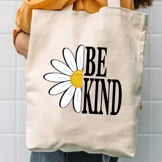 Be kind canvas tote bag