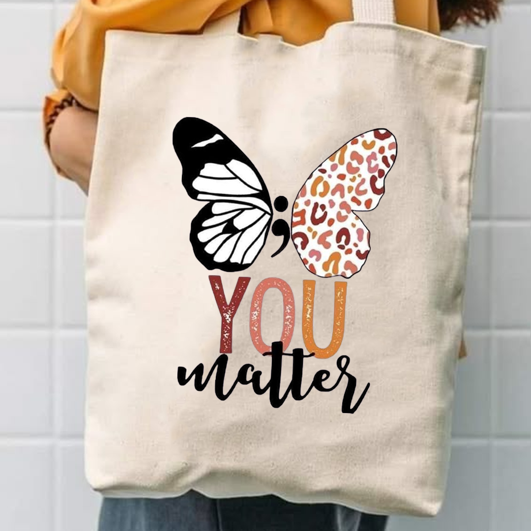 You matter canvas tote bag