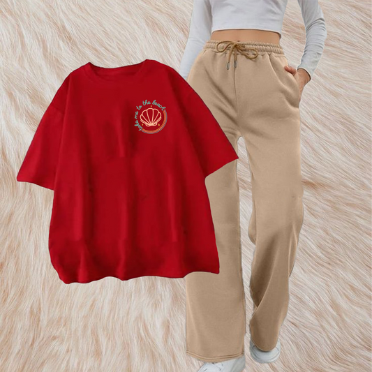 Take me to the beach with beige flapper combo