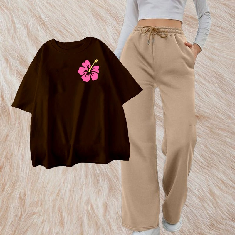 Flower Printed Summer Tracksuit