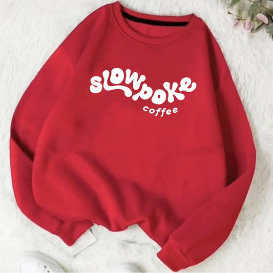 Slow poke coffee Fleece Sweat Shirt