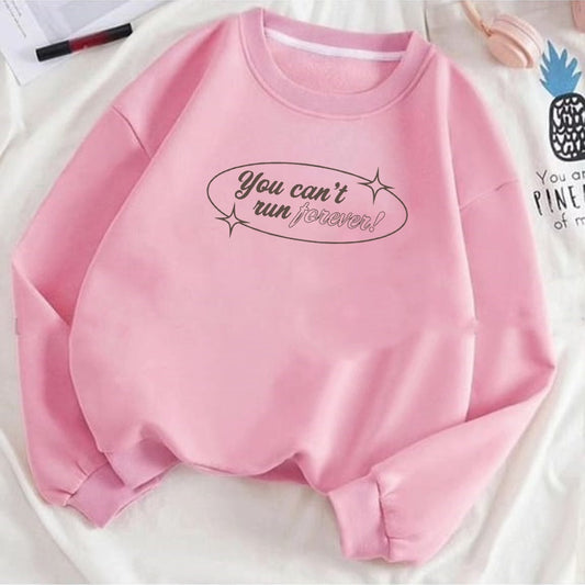You cant run forever Fleece Sweat Shirt