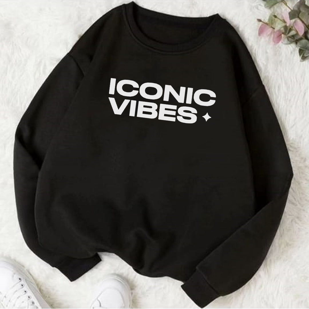 Iconic Vibes fleece Sweat Shirt