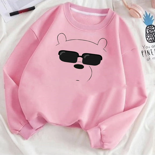 Ice bear face Fleece Sweat Shirt