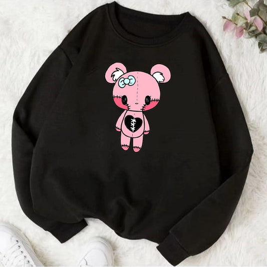 pink teddy Fleece Sweat Shirt