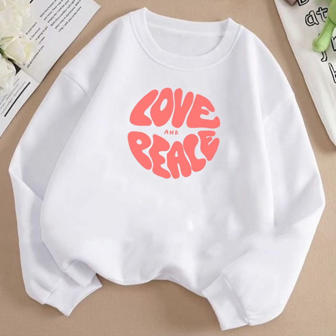 Love and peace Fleece Sweat Shirt