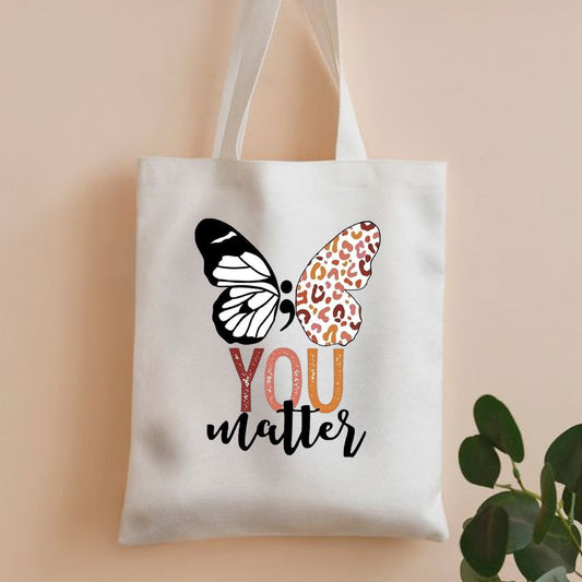 You matter canvas tote bag