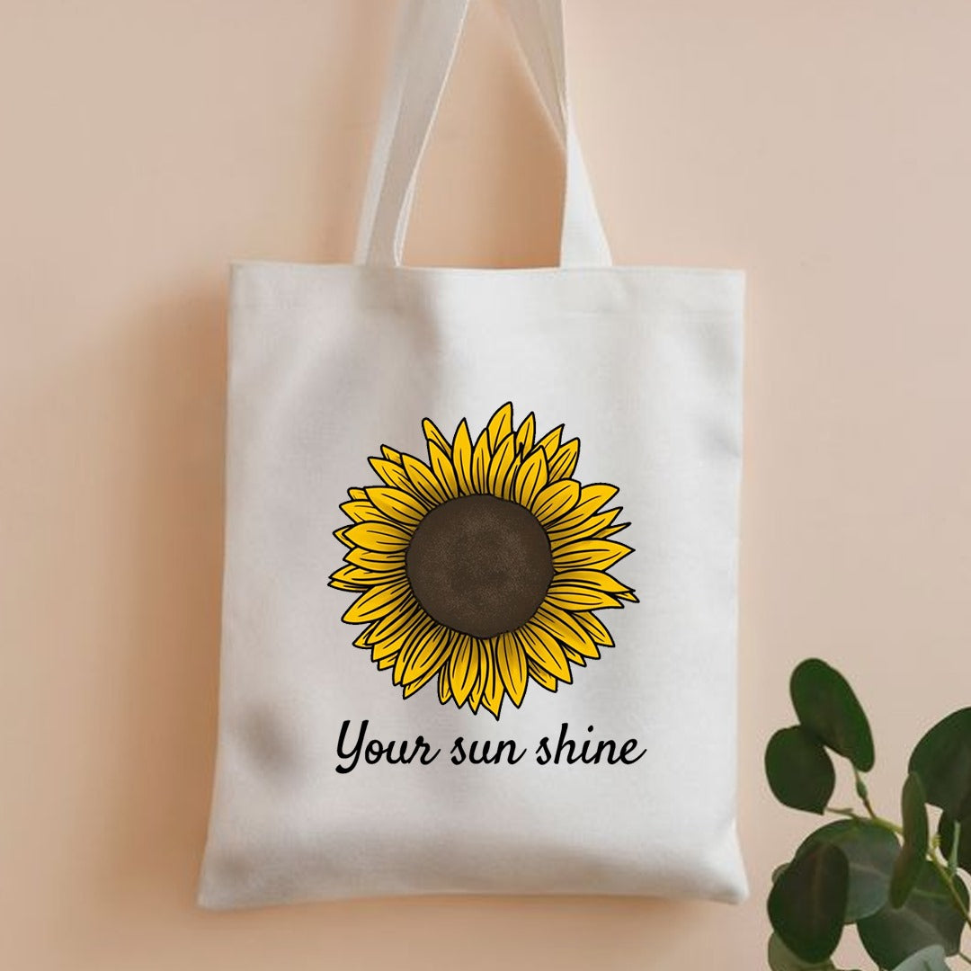 Your sunshine canvas tote bag