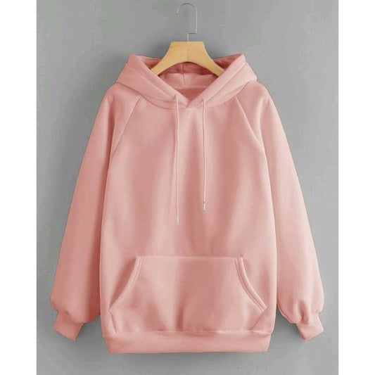 Pink fleece hoodie